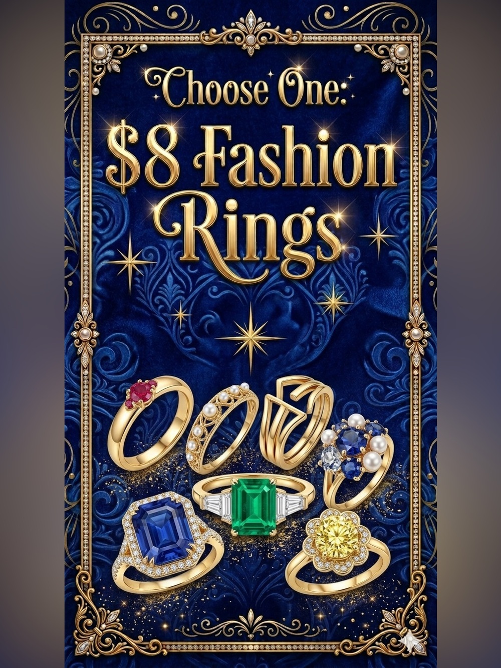 Choose One: $8 Fashion Rings